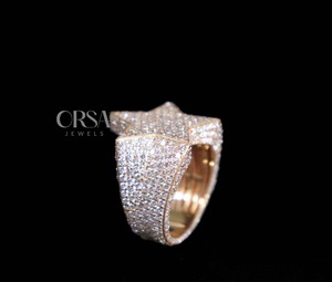 แหวนเพชรรูปดาวที่สง่างามได้รับการออกแบบมาสำหรับโอกาสพิเศษหรืองานหมั้นในราคาที่ดีที่สุด - Product Image 6