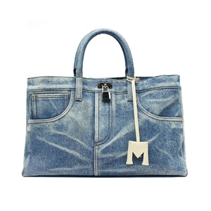 Sac bandoulière vintage en jean pour femme, durable pour la plage, avec imprimé couleur unie et logo personnalisé - Product Image 3