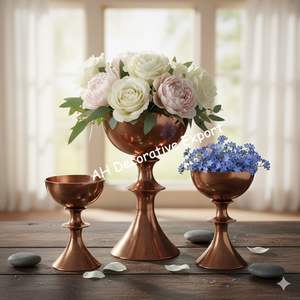 Soporte Alto de Metal Plateado para Flores con Arreglo Floral Artificial Blanco para Decoración de Pasillos de Boda y Hogar - Product Image 6