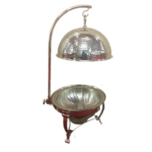 Vente en gros de chauffe-plats en acier inoxydable de super qualité Buffet de créateur fait à la main Serveur de nourriture Fourniture pour restaurant et hôtel - Product Image 4