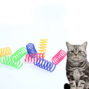Nouveau jouet interactif pour chat en PP à ressort rétractable, moderne et tendance, jouet durable en plastique coloré qui saute - Product Image 4