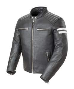 Chaqueta de Cuero Vintage Premium Biker's Choice, Unisex, Resistente al Viento e Impermeable, Estilo Clásico de Motociclista con Detalles Bordados - Product Image 2