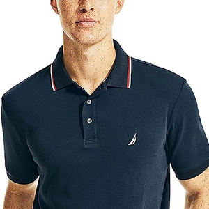 Polo de solapa de Golf para hombre liso de alta calidad con diseño personalizado al por mayor más vendido para hombre deportivo informal elegante bordado - Product Image 1