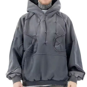 100% coton pull à capuche unisexe sweat à capuche personnalisé pour hommes deux pièces Sports de plein air décontracté hommes à capuche bases, coton mélangé - Product Image 3