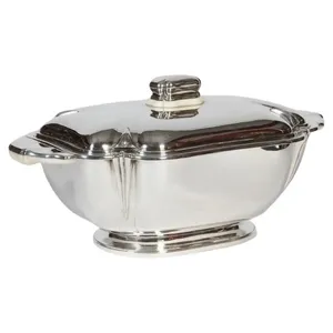 Cacerola Clásica de Acero Inoxidable de Doble Pared con Revestimiento Antiadherente para Uso en la Cocina |   Almacenamiento de Roti de Arroz y Curry - Product Image 1