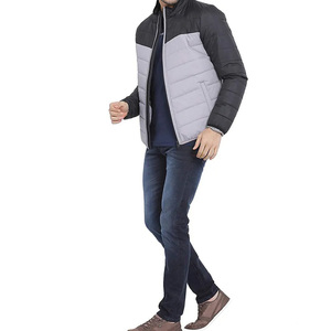 Manteau rembourré soufflé de créateur OEM en vente en gros Parka surdimensionnée avec logo pour hommes Veste rembourrée brillante d'hiver en duvet pour hommes - Product Image 5