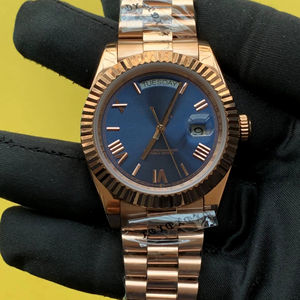 Reloj de pulsera automático mecánico suizo de acero inoxidable con esfera romana para hombre al mejor precio - Product Image 1