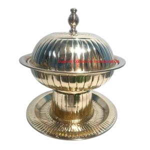 Cuenco de fecha de Metal de alta calidad, diseño moderno, cuenco para servir frutas secas de latón niquelado para el hogar y la decoración del Hotel, precio al por mayor - Product Image 3