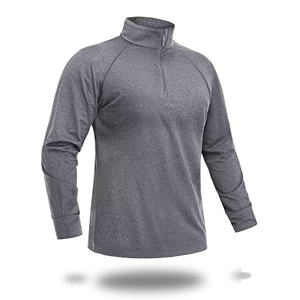 2025 personnalisé 1/4 quart fermeture éclair pull été Polyester polaire demi-fermeture éclair sweat grande taille séchage rapide lavé respirant imprimé - Product Image 1