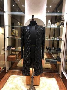 NUEVO BORDADO DE ESPEJO CON ESTILO DE MODA EN EL VESTIDO SHERWANI NEGRO Y TAMBIÉN ZAPATO A JUEGO CON VESTIDO PARA FIESTA/BODA @ 2023 - Product Image 2