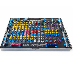 Kit Quirúrgico Profesional Universal de Implantes Dentales de Acero Inoxidable, 140 Piezas, Caja de Instrumentos de Precisión para Cirugía de Implantes - Product Image 1