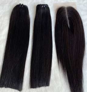 Extensions de cheveux humains 100% naturels, Extensions de cheveux humains, lisses, qualité supérieure, bon marché - Product Image 3