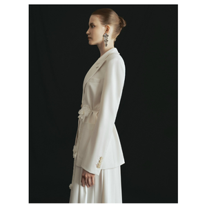 Best Choice Women's Elegant Single Breasted Business Suit Stylish <b>Blazer</b> with Vietnamese Weaving High Quality Effortless Fashion - Product Image 4