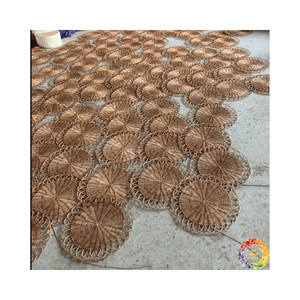 Nouveaux napperons de dessous de verre en osier plaque de chargeur en gros prix bon marché, fait à la main et écologique, rotin naturel du Vietnam - Product Image 4