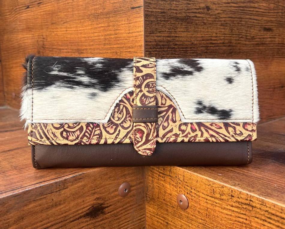 Brown With Embossed Print