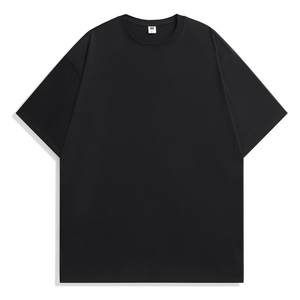 Qualité supérieure O cou surdimensionné T-Shirts goutte épaule 260GSM 100% coton grande taille Boxy Fit t-shirt poids lourd unisexe t-shirts - Product Image 2