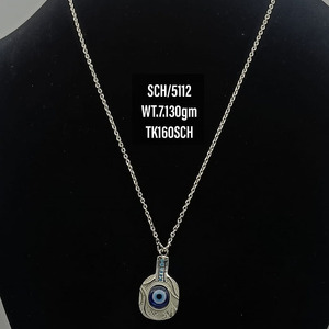 Collar de plata de ley 925 chapado en oro de 18k, joyería de ojo de demonio turco, hecho a mano Medallón de Oro, colgante de ojo de Diablo - Product Image 5