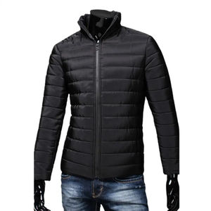 Manteau chaud personnalisable pour hommes avec col montant Veste en toile rembourrée en coton avec LOGO personnalisé - Product Image 2