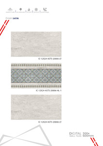 7 carreaux muraux en céramique de style luxueux 300x600mm pour salle de bain et cuisine, surface brillante mate effet sucre, pour murs intérieurs élégants - Product Image 3