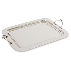 Bandeja decorativa para servir en el hogar de diseño único, bandeja para servir de acero inoxidable de la mejor calidad con asas a un precio atractivo - Product Image 1