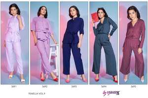 Ensemble de qualité supérieure pour les nouveaux parents Top Western Wear avec pantalon en style de bureau imprimé Nouveau fournisseur indien - Product Image 6