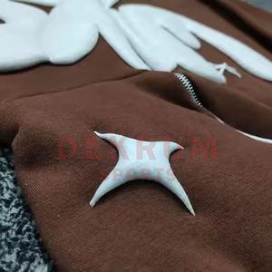 Moda Traje de moda Hombres Puff Impresión Sudadera con capucha Logotipo personalizado Impreso Color sólido New Look Puff Impresión Sudadera con capucha - Product Image 4