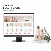 Desain Situs Toko Kecantikan Shopify, Koleksi Rutin, Siap Pakai di Web dan Mobile