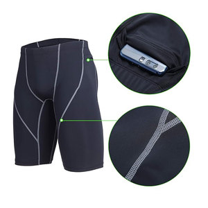 Fitness hommes Shorts entraînement Gym survêtement respirant Streetwear léger Compression Gym porter course poche Shorts pour hommes - Product Image 5