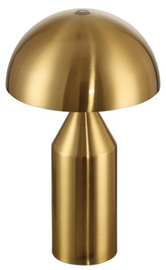 Gleamcraft โคมไฟตั้งโต๊ะทองเหลือง9W มีไฟ LED สีขาวอบอุ่นสีทองแดงสำหรับห้องนอน - Product Image 2