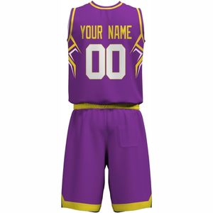 Nouveau style de kit d'uniforme de basket-ball pour hommes avec logo personnalisé uniforme de basket-ball de sublimation sportive de haute qualité à bas prix - Product Image 3
