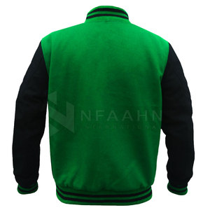 Veste d'hiver à col montant pour homme en similicuir, coupe-vent et confortable, style Letterman, prix raisonnable - Product Image 2