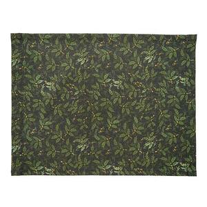 Juego de 6 Manteles Individuales Negros 100% Algodón, Manteles Decorativos Tradicionales para el Hogar, Manteles Individuales Impresos con Plantas de 35x45 cm, Manteles Individuales Duraderos para Mesa de Comedor - Product Image 1