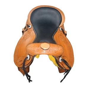 Compre el sillín Western Pleasure Trail Riding de calidad superior con cuero hecho a mano de grado superior mejor para carreras de equitación Reining - Product Image 4