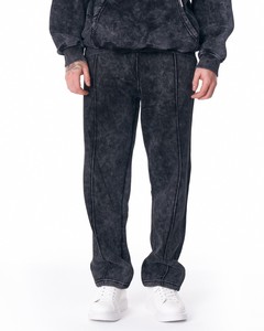 Survêtement surdimensionné personnalisé délavé à l'acide pour hommes sérigraphie et broderie logo sweat à capuche survêtement - Product Image 4