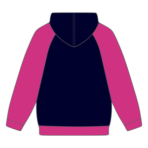 Delta Psi Rho Sorority Raglan Sleeve Pullover Hoodie Navy 80 Cotton 20 Poly Founding Year 2020 Greek Life Casual Wear Hoody - Product Image 3