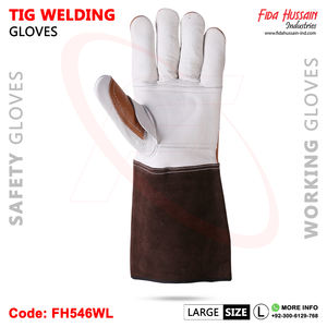 Hot Sale 2025 Comfortable Large Round Thumb Design Fire Resistant Thread Work Safety <b>TIG</b> <b>Welding</b> Leather <b>Gloves</b> - Product Image 4