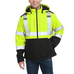 Chaqueta de Trabajo de Alta Visibilidad para Hombre, Reflectante, de Seguridad, Impermeable, para Construcción, Uso Industrial, Fabricante OEM - Product Image 2
