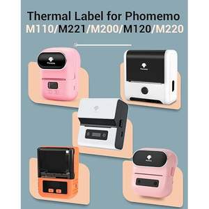 For Phomemo 40 × 20mm White <b>Thermal</b> <b>Label</b> for M110/M120/M150/M200/M220/M221-3 Rollers <b>Printer</b> Supplies - Product Image 5