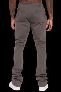 2024 Top Trending Custom Flared Sweatpants Cotton Nylon Flare Track Pants Men Jogger Pants Flare Sweat Pants Men - Product Image 4