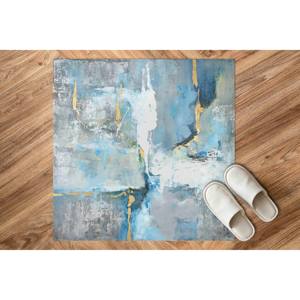 Tapis imprimé moderne gris aux tons doux pour la décoration de la maison, tapis doux non tissé - Product Image 5