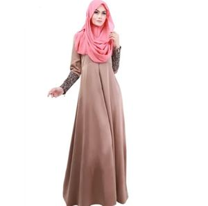 Nouvelle robe musulmane à manches longues et abaya décontractées pour femme grande taille - Product Image 6