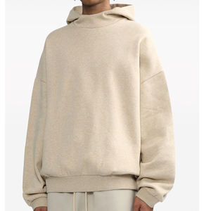 Sweat-shirt à col rond en tricot solide de luxe vintage imprimé délavé à l'acide 330 g/m² pour homme, épais, chaud, écologique, polyester/coton, automne - Product Image 2