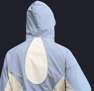 Ensemble de survêtement unisexe réfléchissant style streetwear, léger en polyester, veste à capuche zippée, manches longues, short ample, été - Product Image 3