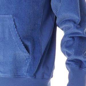 Custom Logo Top Quality Streetwear Fashionable <b>Thick</b> Cotton Heavyweight Over Sized <b>Men</b> Winter Corduroy <b>Hoodies</b> - Product Image 3