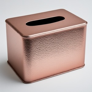 Decorative Metal Tabletop <b>Tissue</b> <b>Box</b> Crafted with Handmade Durable Build for Elegant Interior Enhancement and Minimal Expression - Product Image 5