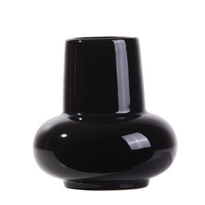 Jarrón de Cerámica Blanco Nórdico, Jarrón de Boca Ancha para Decoración del Hogar, Centro de Mesa Moderno <span class=keywords><strong>y</strong></span> Minimalista, Hierba de Pampas, <span class=keywords><strong>Flores</strong></span> <span class=keywords><strong>Secas</strong></span> - Product Image 5