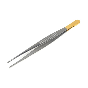 Pinzas para Tejidos DeBakey de Acero Inoxidable Alemán MEDIHEAL SURGICAL CORPORATION, Doradas, 7 3/4 Pulgadas, Rectas, Instrumentos Quirúrgicos - Product Image 6