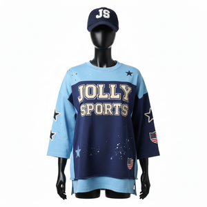 Camisetas de Mujer de Primera Calidad, Casuales, de Doble Capa, Manga Larga, con Estampado Moderno, de Algodón, Transpirables, de Doble Capa, Gran Venta - Product Image 1