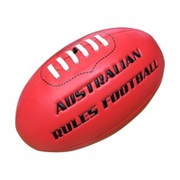 Mousse de point de machine de couleur différente PVC imprimé sur mesure Mini ballon de rugby imprimé AFL Football Aussie Football