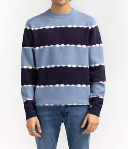 Wholesale Standard <b>Cable</b> <b>Knit</b> Breathable Anti-Shrink Anti-Wrinkle Cotton Wool Men's Knitted Pullover Long Sleeve Crew Neck - Product Image 4